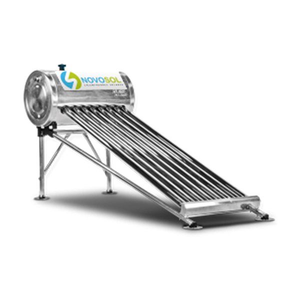 Calentador Solar NOVOSOL Acero Inoxidable SS 8 Tubos - TanquesTATSA.com.mx
