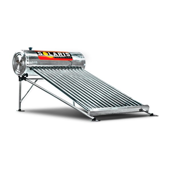 Calentador Solar SOLARIS Acero Inoxidable SS 15 Tubos - TanquesTATSA.com.mx