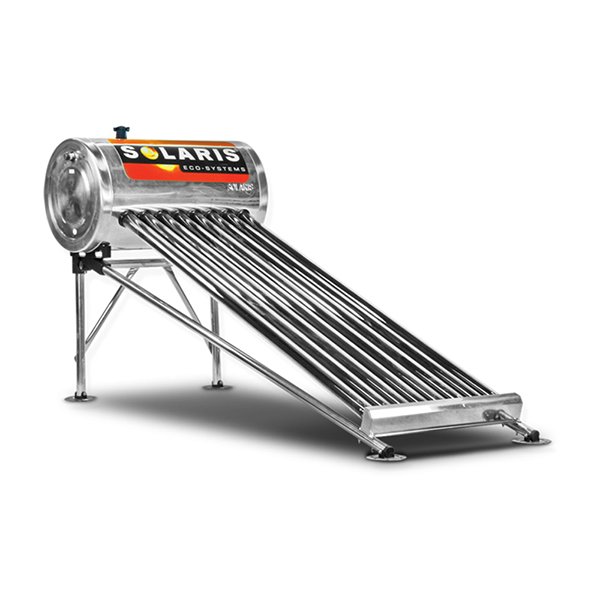 Calentador Solar SOLARIS Acero Inoxidable SS 8 Tubos - TanquesTATSA.com.mx