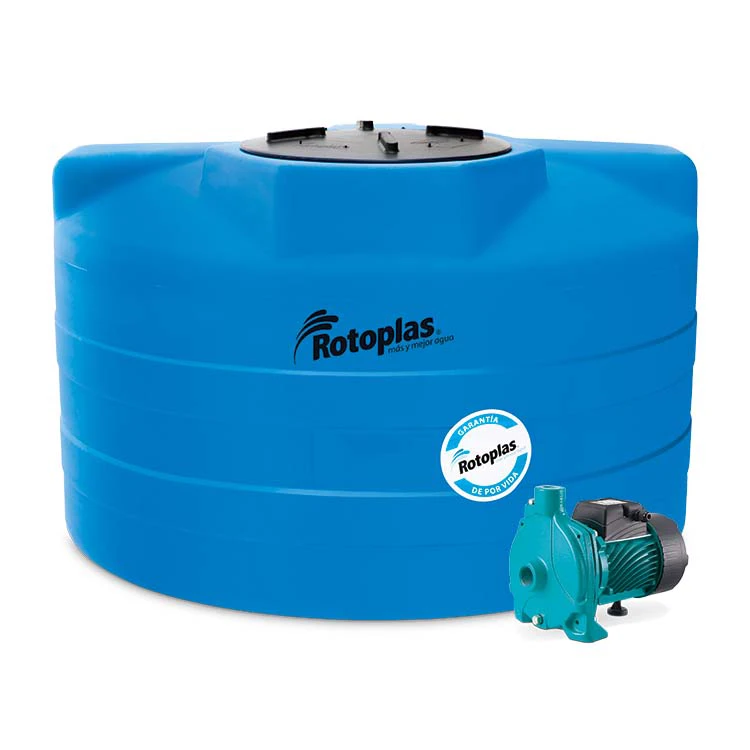 Cisterna ROTOPLAS 1200 L con Rotobomba - TanquesTATSA.com.mx